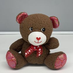 Fuzzy Friends Chocolate Scented Bear 6" Plush Hearts READ