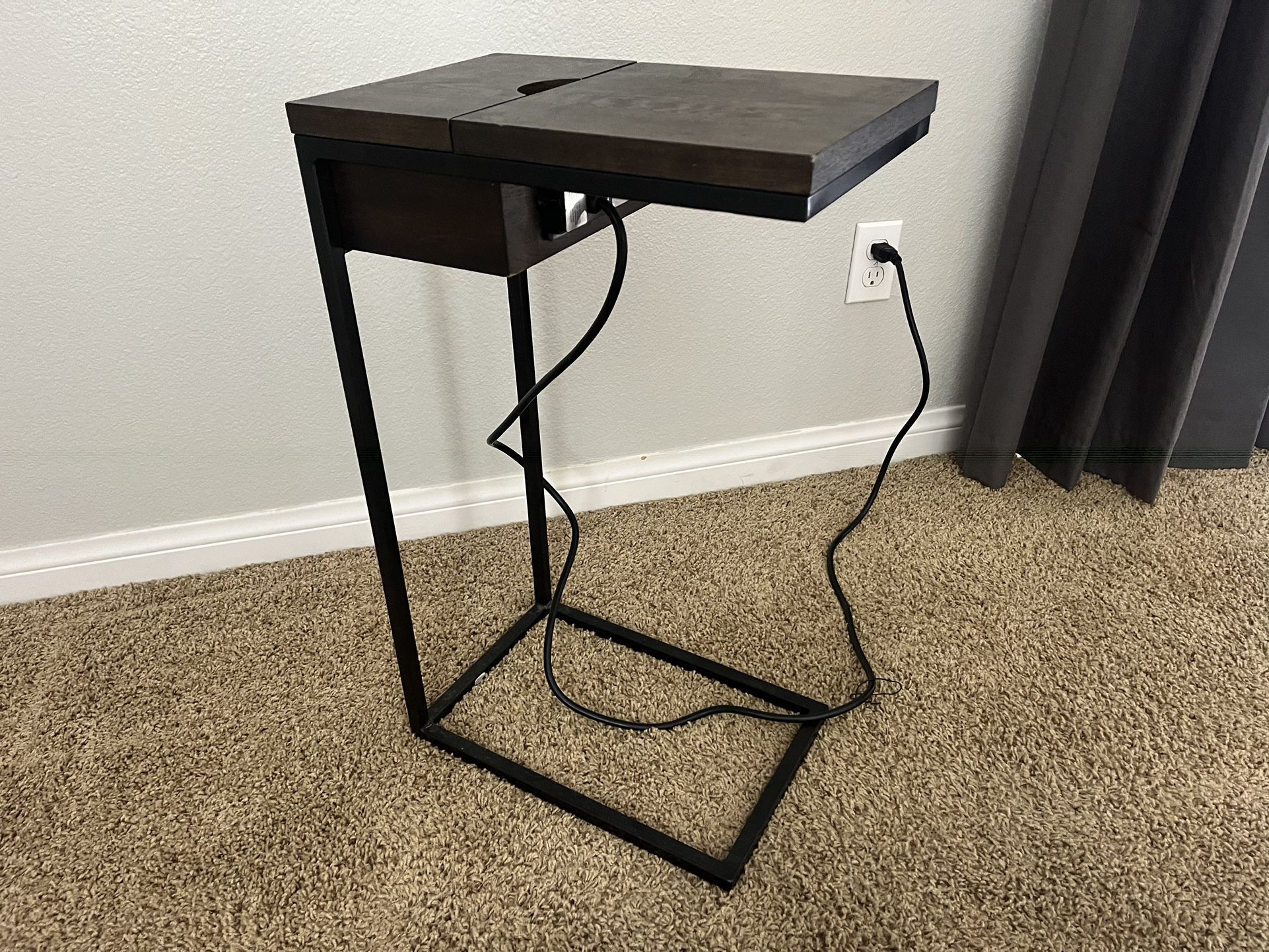 End Table/Nightstand + USB outlets