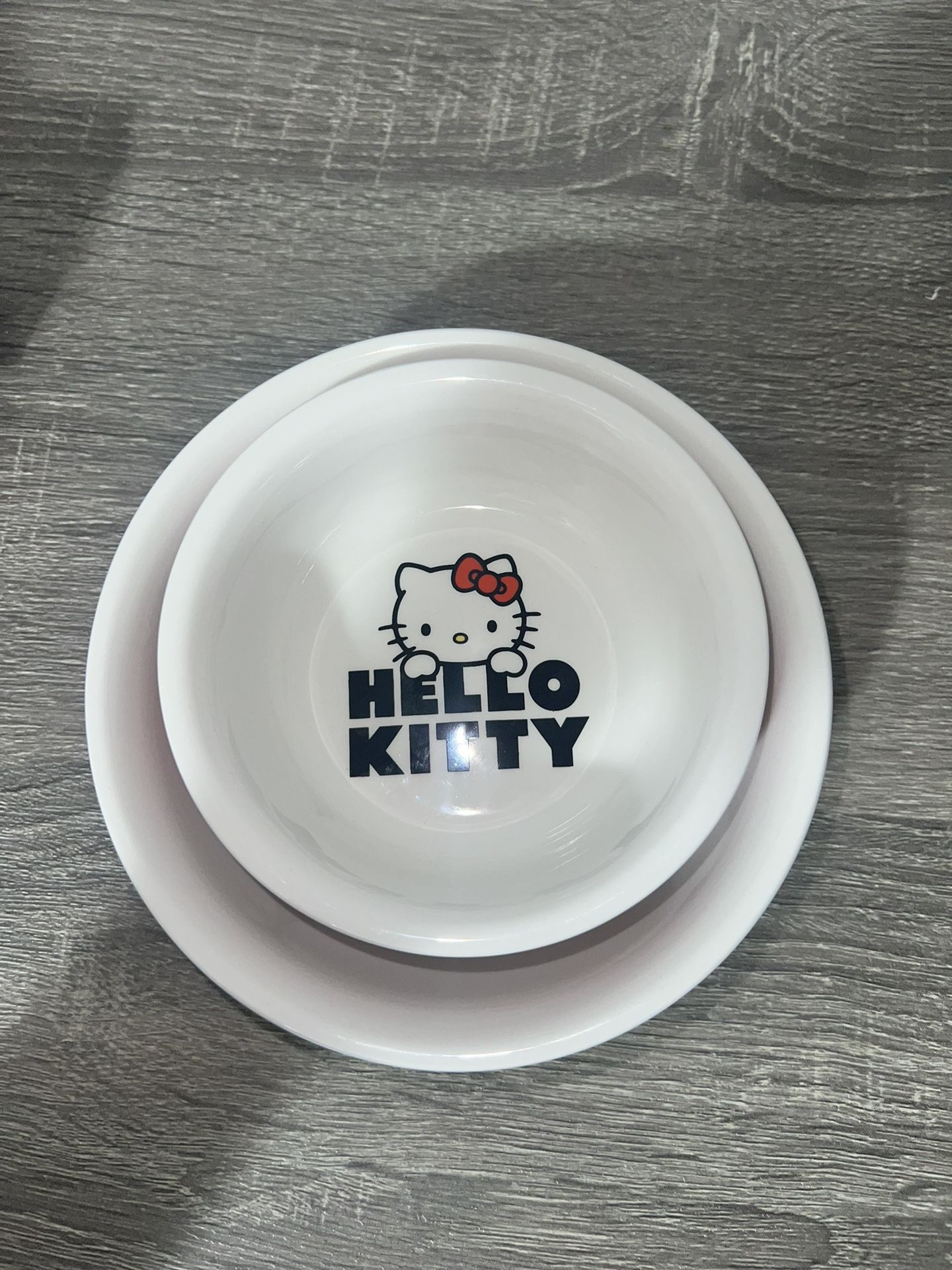 Hello Kitty Dog Bowl Set Of 2