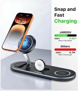 3-in-1 Magnetic Wireless Charger (Brand New)