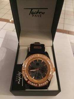 Techno pave watch