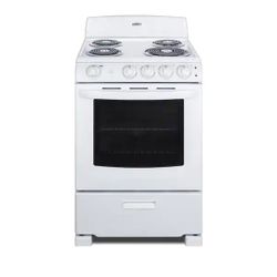 24 In. 2.9 cu. ft. Electric Range In White