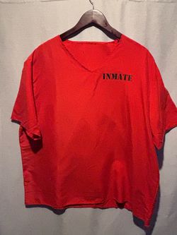 Orange Large Adult  Inmate Costume T-Shirt