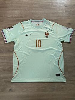 K Mbappé #10 Teal France World Cup Gold Patch Fan Version Kit Men Slim Fit XL