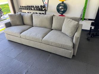 Crate & Barrel Lounge 105" Sofa – Taft Steel Gray