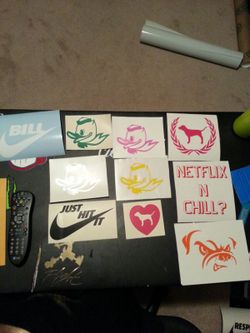 Custom made Nike name vinyl decal 7"w X 3.5"h