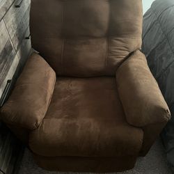Brown Reclining Arm Chair