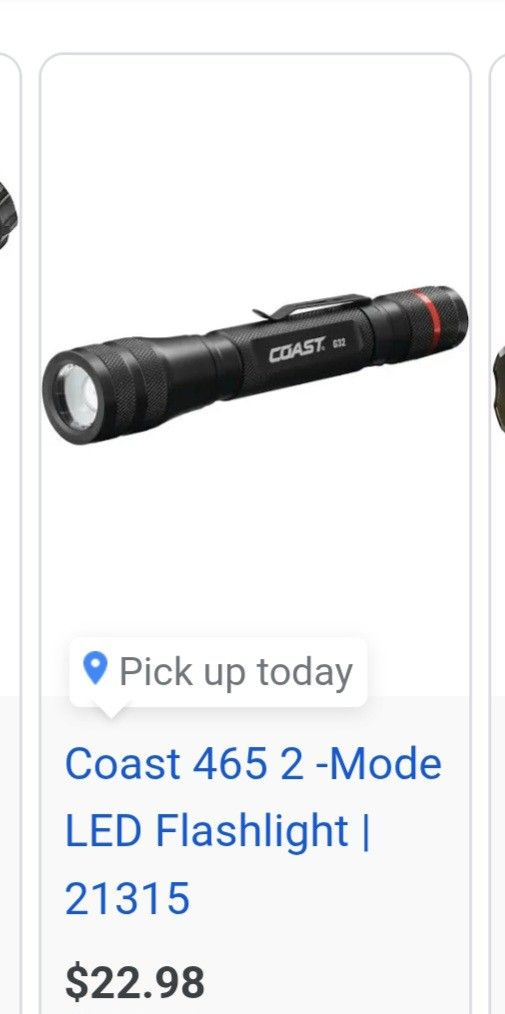 465 Lumens Flashlight By Coast