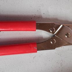 Vintage Hex Coaxial Cable Crimping Connector Tool Red Coated Handles 