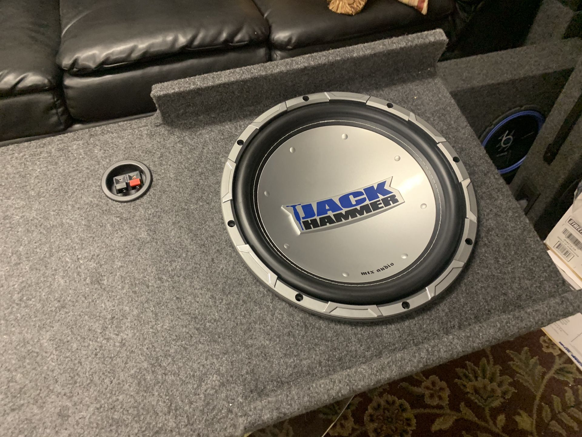 Mtx car audio . 12 inch car stereo subwoofers with Chevy extra cab box