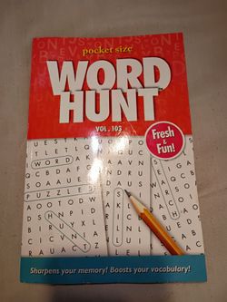 Pocket - sized Word Hunt Vol.103 word search puzzle book.