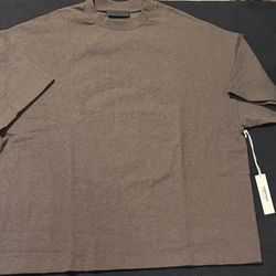 Essentials Fear of God Tee Shirt Logo Short Sleeves Dark Brown Mens XL  NWT