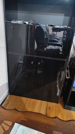 Display cabinet set 3 PCs, for Living Dining room, Delicate and artistic, Acrylic and glass.