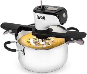 Cook soup stirrer, broths, and others. Saki Adjustable Speed Automatic Electric Hands Free Cooking