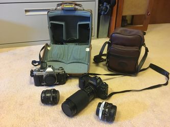 Cannon T50 with lenses plus cannon AT-1