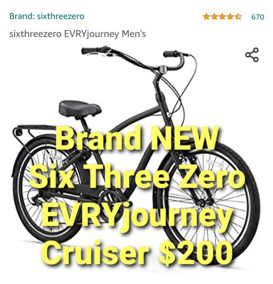 SIX THREE ZERO EVRYjourney, 7 Speed, Beach Cruiser Bike