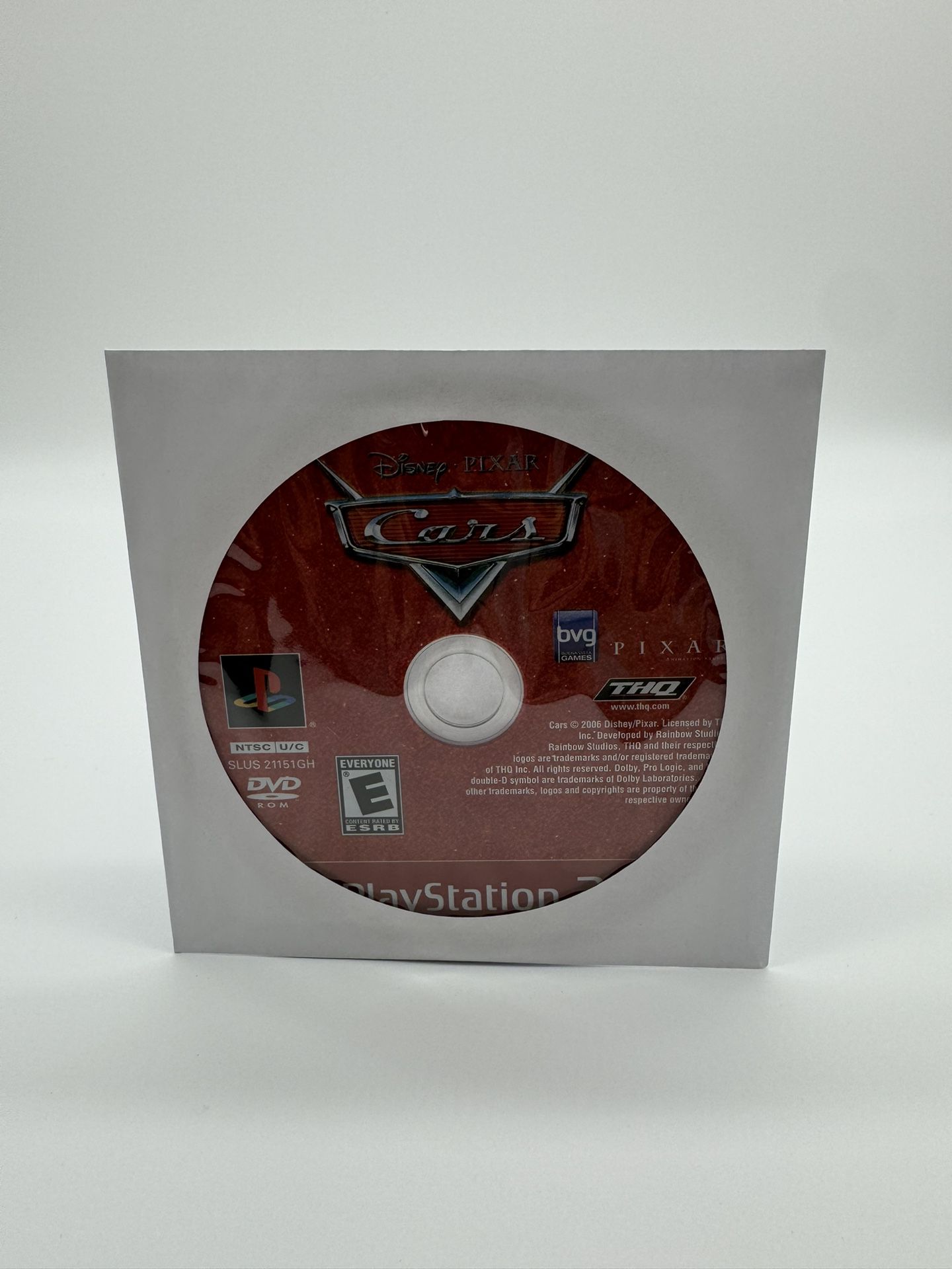 Disney's Pixar - Cars (PS2, PlayStation 2 2006) Disc Only