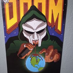 MF DOOM Worlds Illest Villian Canvas Poster Underground Rap Hip Hop Room Wallart