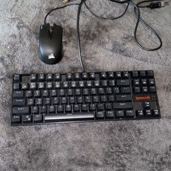 Redragon Keyboard & Corsair Mouse (Wired)