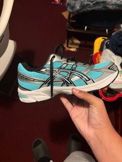 ASICS Running Sneakers Blue and Silver