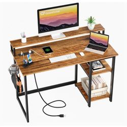 Beautiful Desk With Outlets