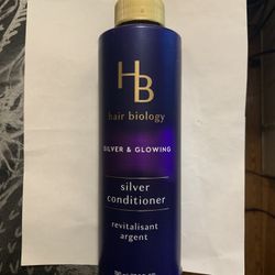 HB Hair Biology Silver & Glowing Conditioner 12.8oz Restores Moisture