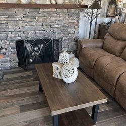 New Rustic Farmhouse Wood/metal Coffee Table 42x24 18h  