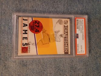 2019 Panini Donruss Craftsmen #1 LeBron James Basketball Card 