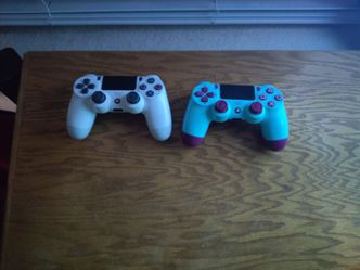 Two PS4 DualShock 4 Controllers