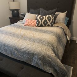 Ashley Furniture Home Store Bed Frame, Headboard And Bedside Table 