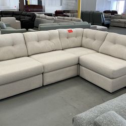 Modular Fabric Sectional