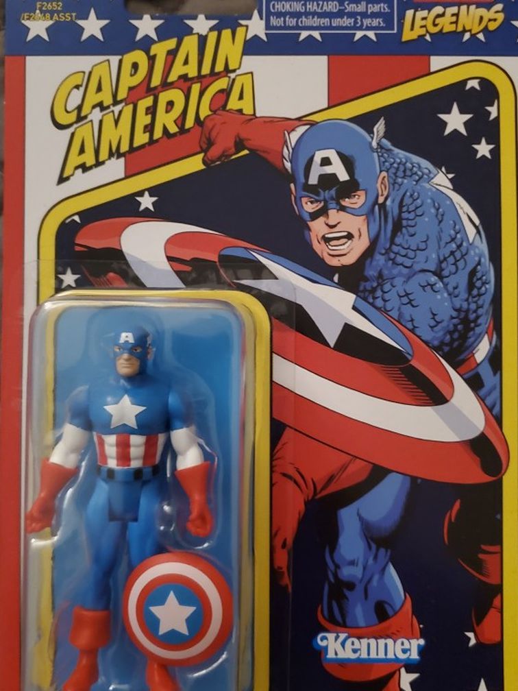 Hasbro Kenner Marvel Legends Retro 3.75 Captain America