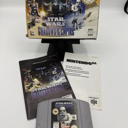 Star Wars Shadows Of The Empire Nintendo 64 N64 WBox & Manual Tested Authentic
