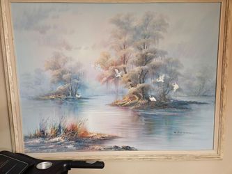 Hand Painted Marsh