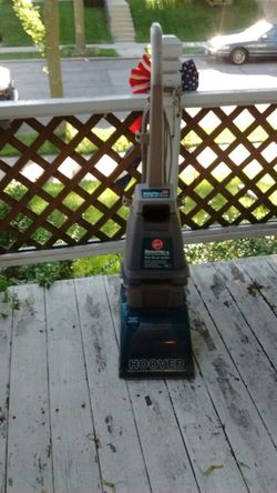 Hoover dual action brush carpet cleaner used