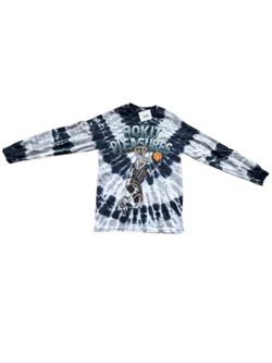 Rokit x Pleasures Long Sleeve TShirt Blue Light/Dark Blue