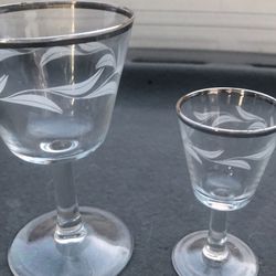 Crystal shot glasses