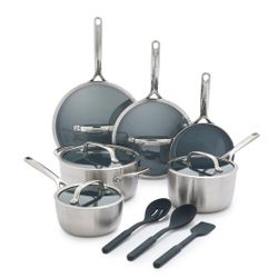 Greenpan GP3 Thermolon 9G Ceramic Nonstick 14-Piece Cookware Set
