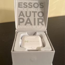 Essos True Wireless AutoPair Earbuds With Case