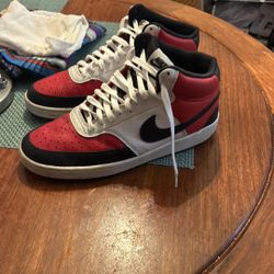 Nike Red And Black Retro Sneakers 