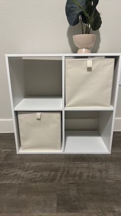11" 4 Cube Organizer White - Brightroom