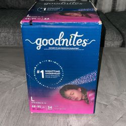 Goodnites Nighttime Diapers Size L 10-12