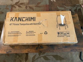 Kanchimi 40” Fitness Trampoline with Hand Bar