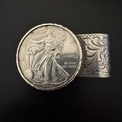 Silver Dollar Money Clip