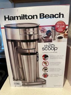 Hamilton Beach THE SCOOP SINGLE-serve coffee maker, model 49981RG