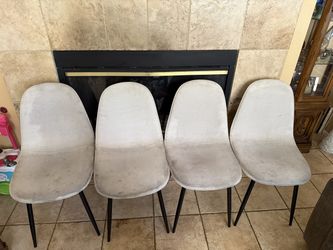 Set of 4 Upholstered Dining Chairs
