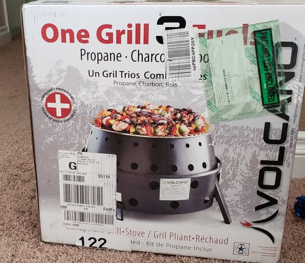 Volcano Grills 3 Fuel Portable Camping Stove Fire Pit For In Volcano Grills 3 Fuel Portable Camping Stove Fire Pit
