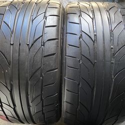 Two 285-35-20 Nitto NT 555 G2 Semi Slicks