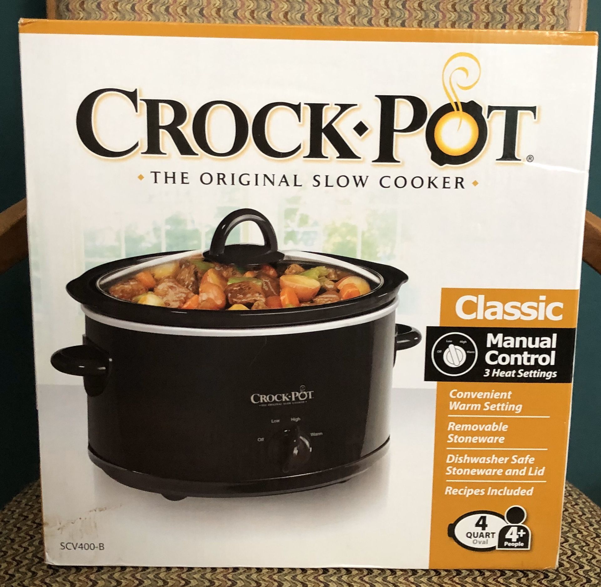 Crock-Pot SCV400-B 4 qt Slow Cooker - Black