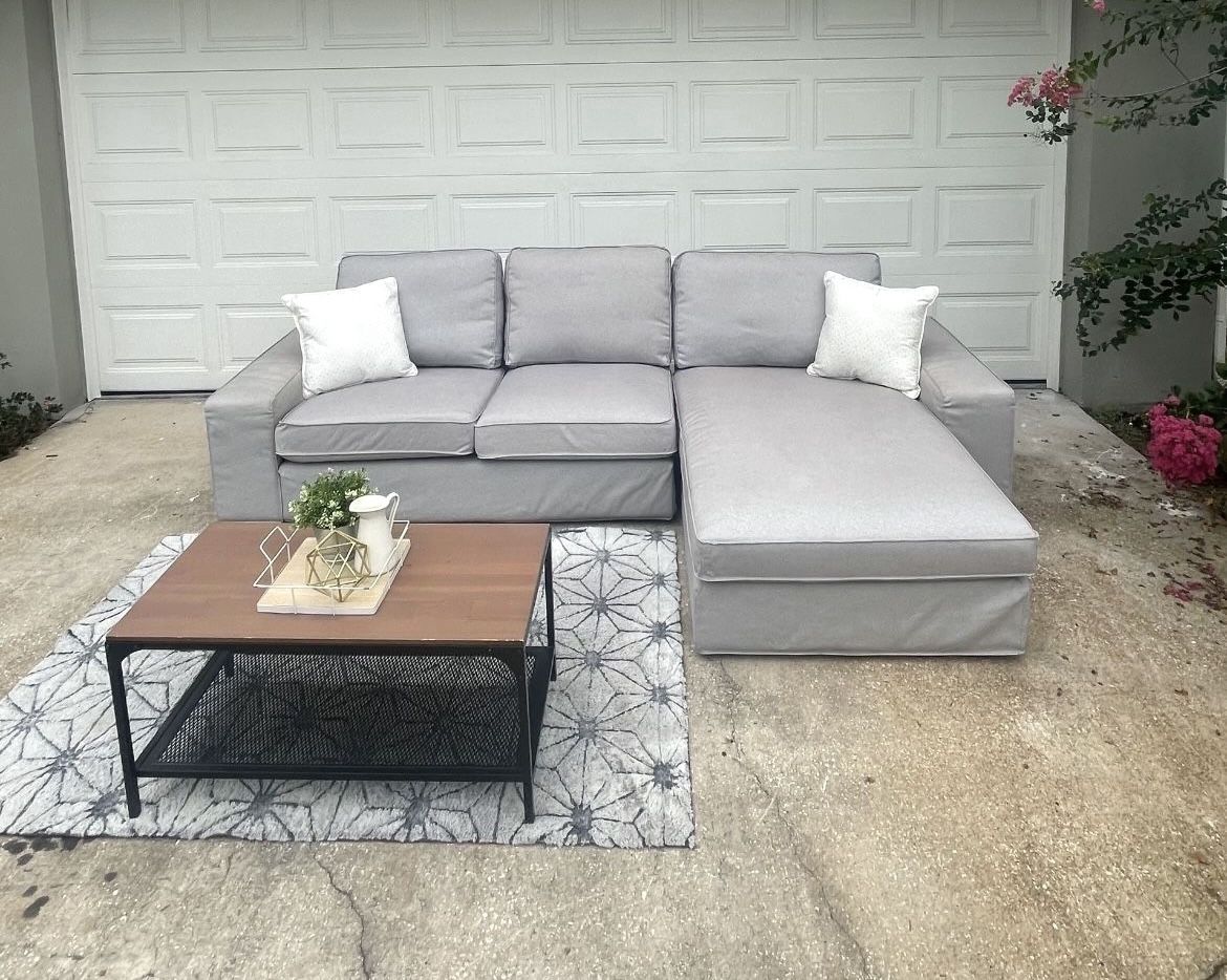 Gray Sectional Couch / Sofa [FREE Delivery 🚚]